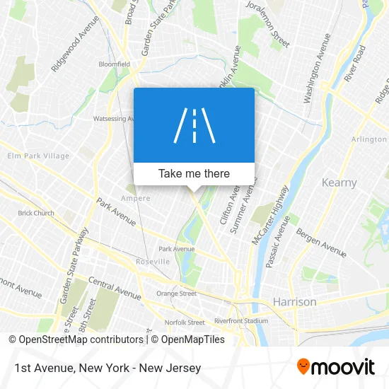 1st Avenue map