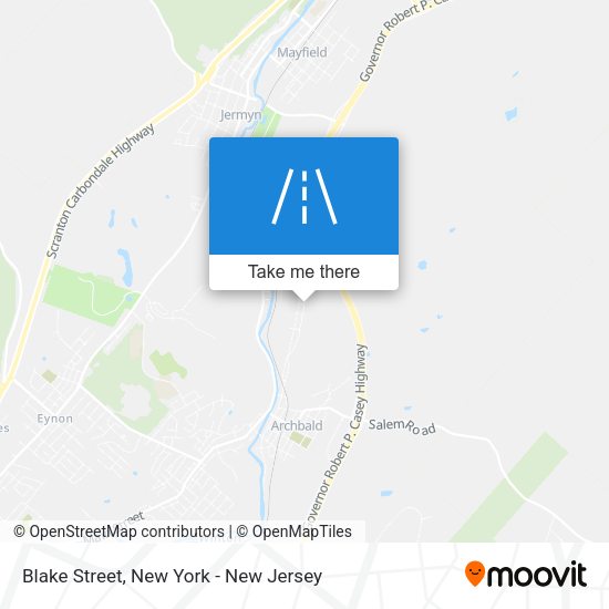 Mapa de Blake Street