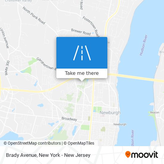 Brady Avenue map