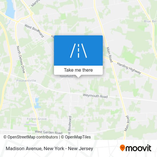 Mapa de Madison Avenue