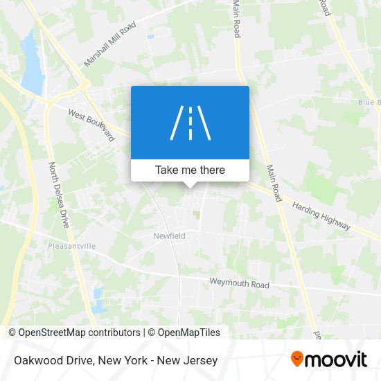 Oakwood Drive map