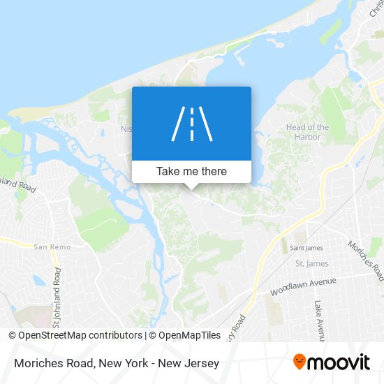 Moriches Road map