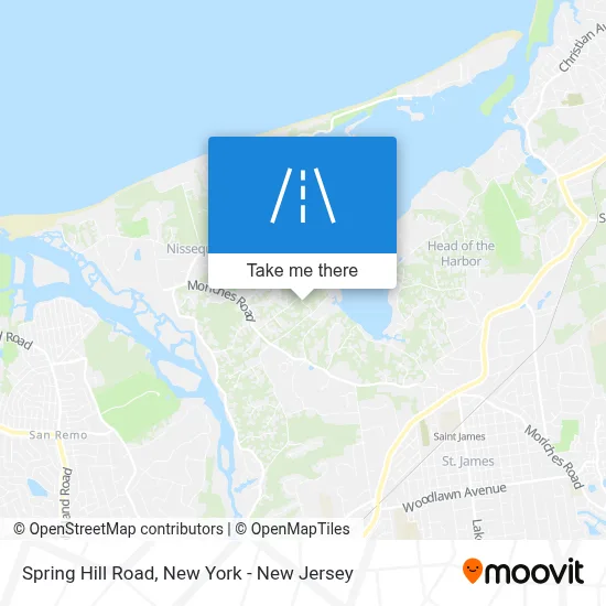 Spring Hill Road map