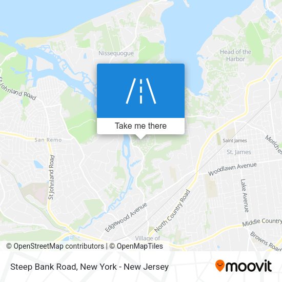 Mapa de Steep Bank Road