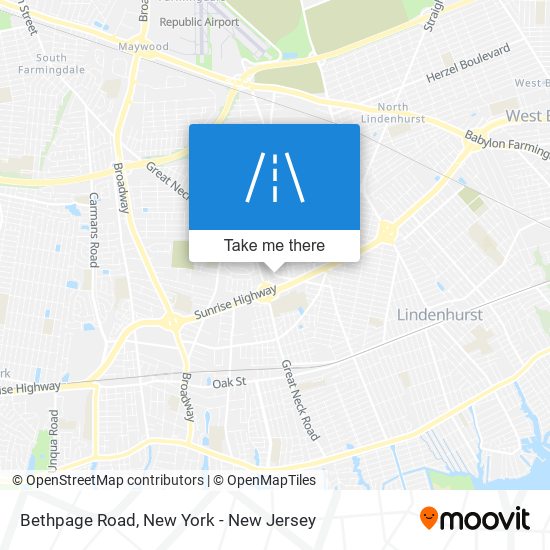 Mapa de Bethpage Road