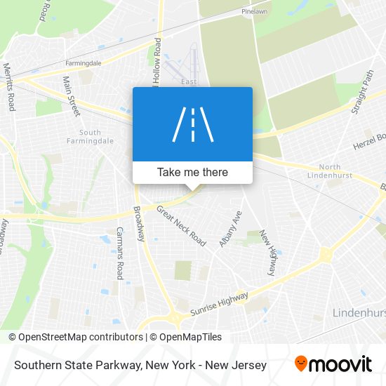 Southern State Parkway map
