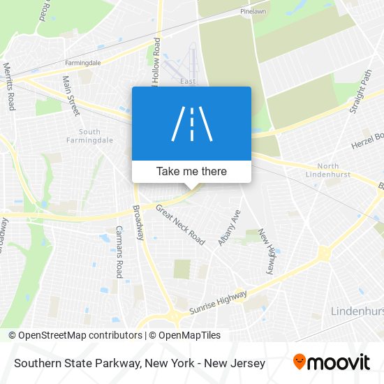 Mapa de Southern State Parkway