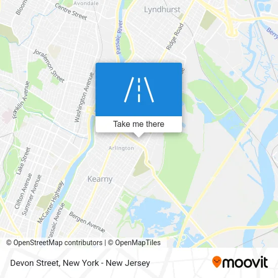 Devon Street map