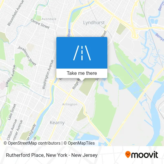 Rutherford Place map