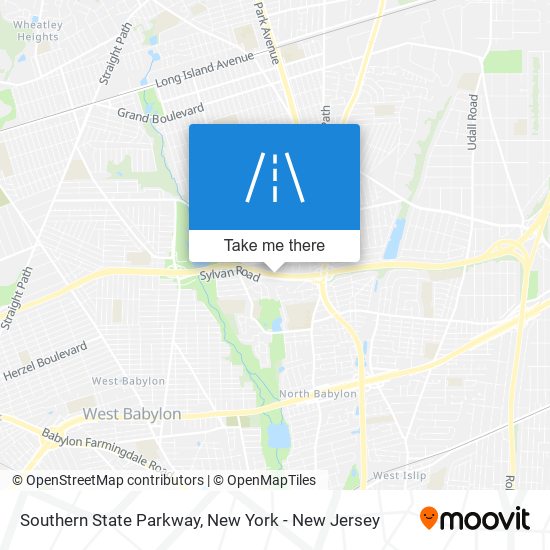 Southern State Parkway map