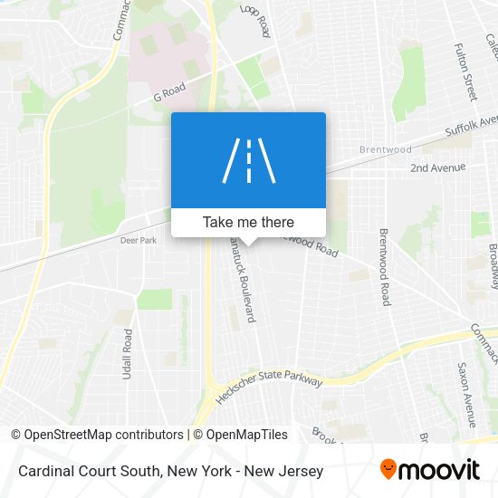 Mapa de Cardinal Court South