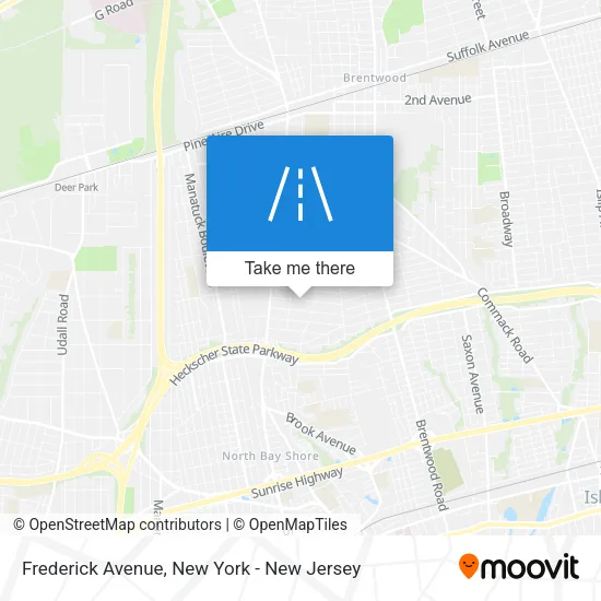 Frederick Avenue map