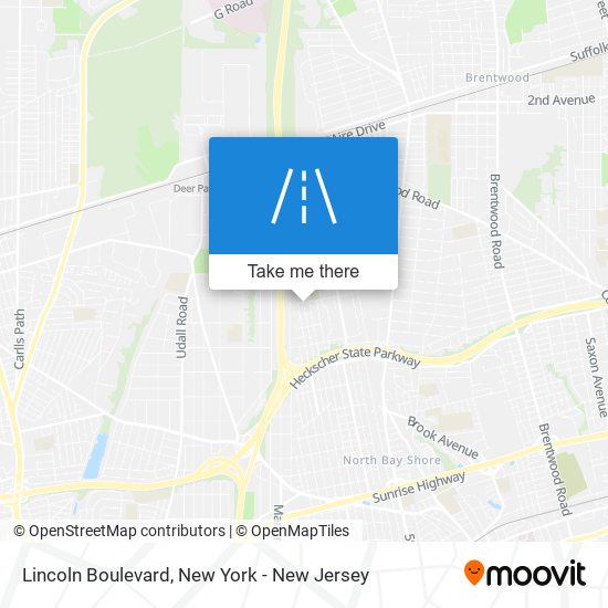 Mapa de Lincoln Boulevard