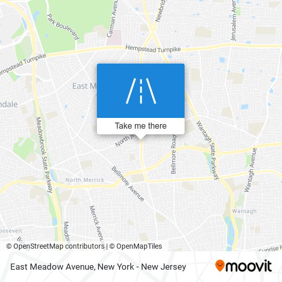 East Meadow Avenue map