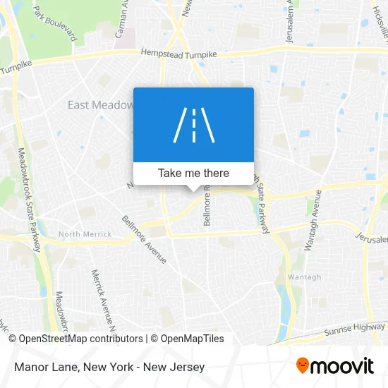 Manor Lane map