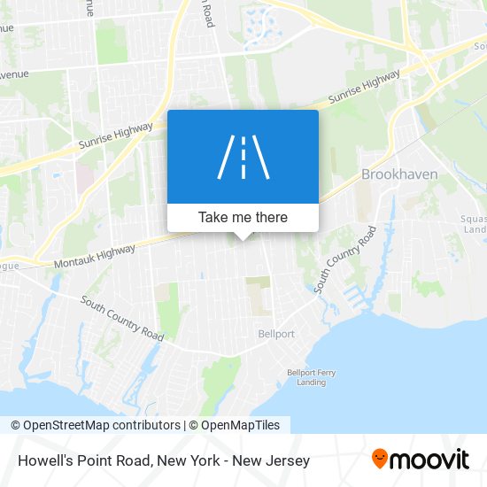 Howell's Point Road map