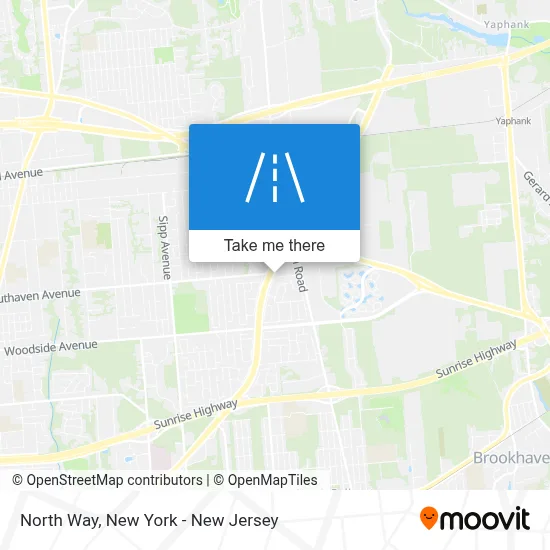 North Way map