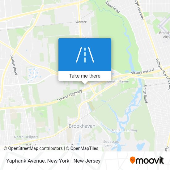Mapa de Yaphank Avenue