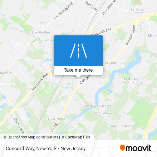 Concord Way map