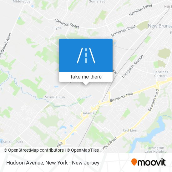 Mapa de Hudson Avenue