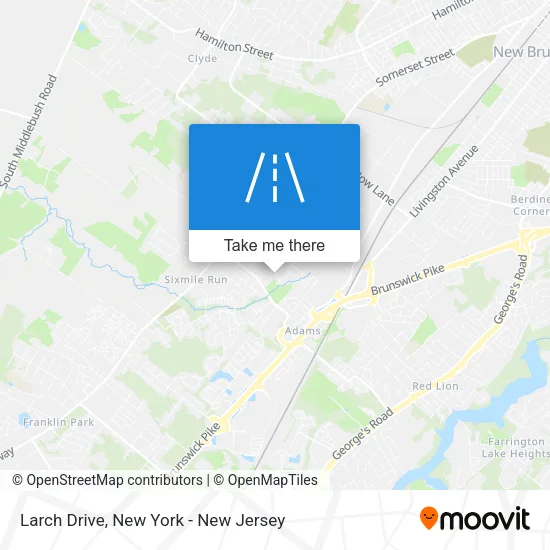 Larch Drive map
