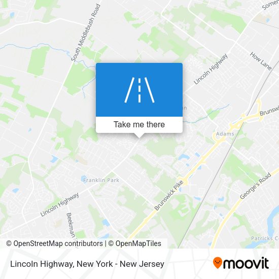 Lincoln Highway map