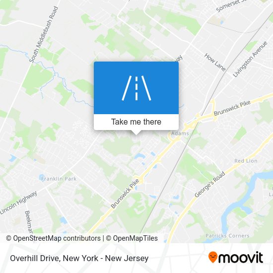 Mapa de Overhill Drive