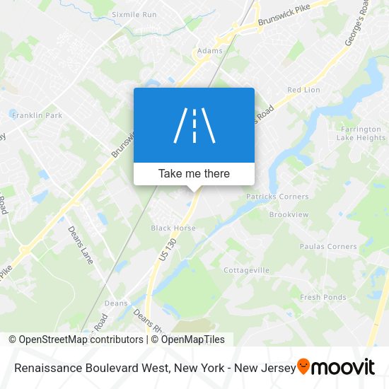 Renaissance Boulevard West map