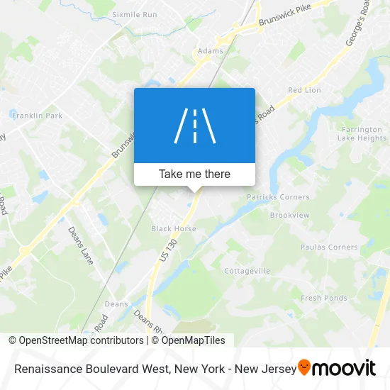 Renaissance Boulevard West map