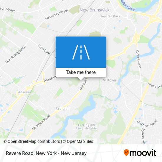 Revere Road map