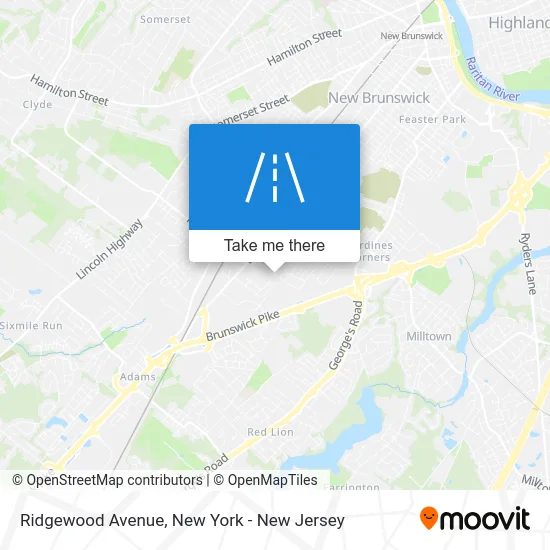Ridgewood Avenue map