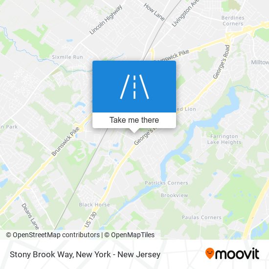 Stony Brook Way map