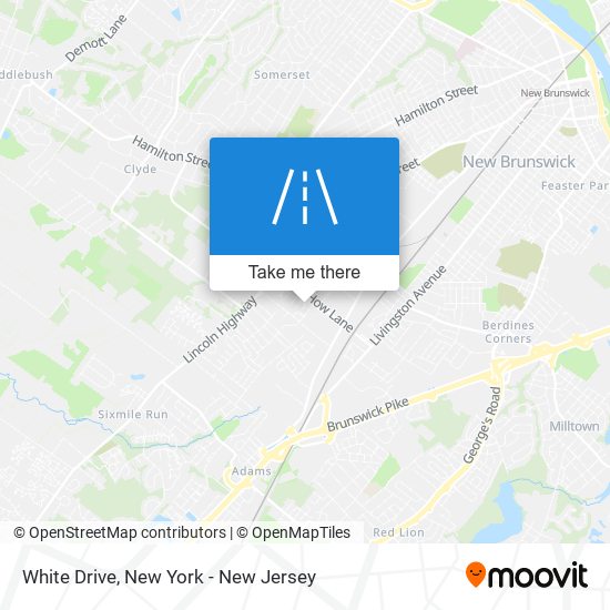 White Drive map