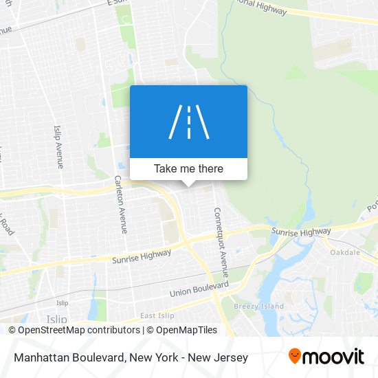 Manhattan Boulevard map