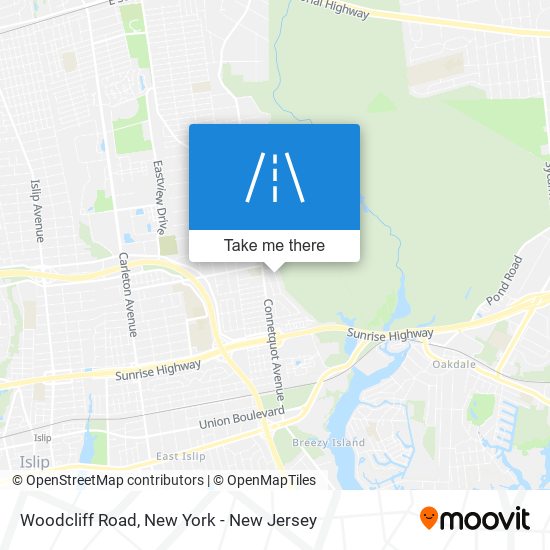 Woodcliff Road map