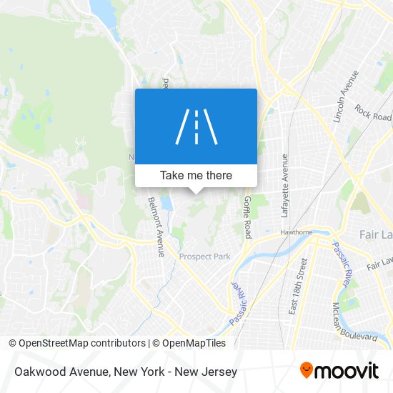 Mapa de Oakwood Avenue