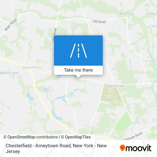 Chesterfield - Arneytown Road map