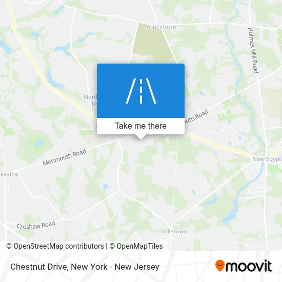 Chestnut Drive map