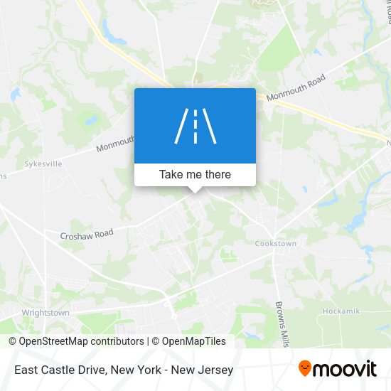 Mapa de East Castle Drive