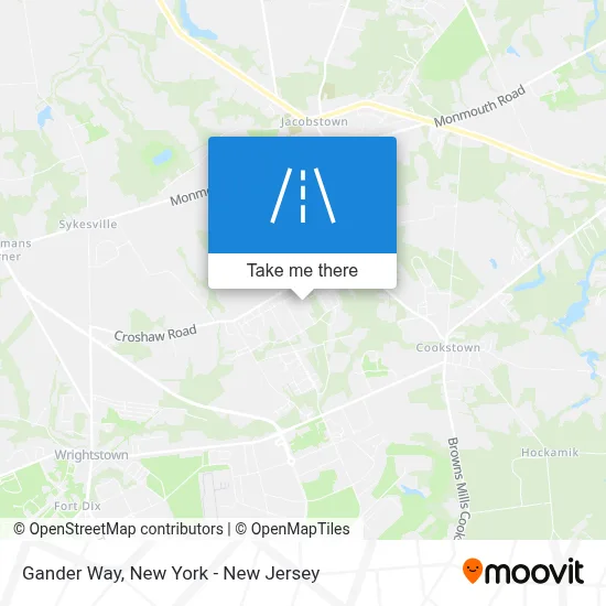 Gander Way map
