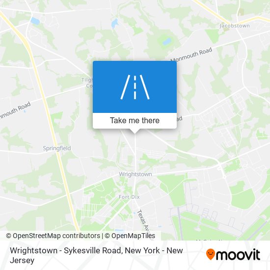 Mapa de Wrightstown - Sykesville Road