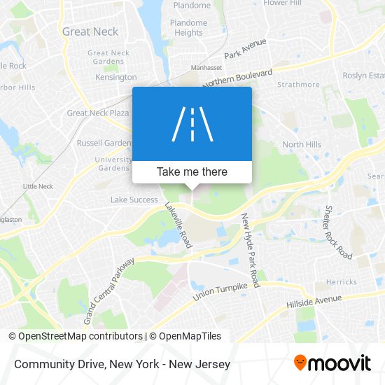 Community Drive map