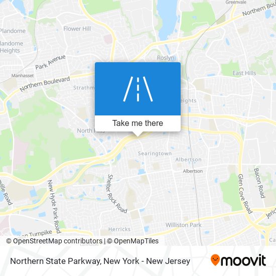 Northern State Parkway map