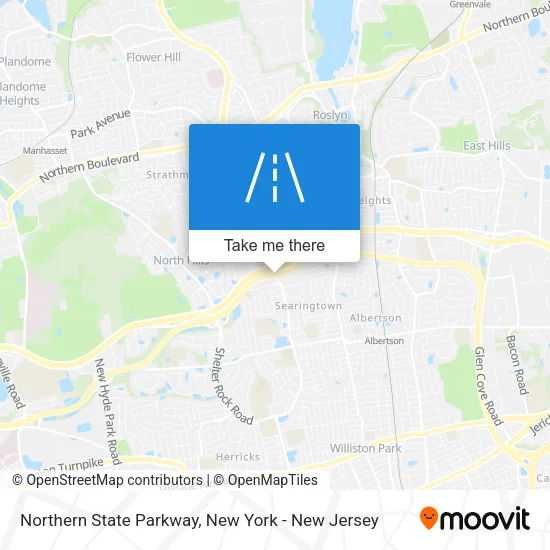 Northern State Parkway map