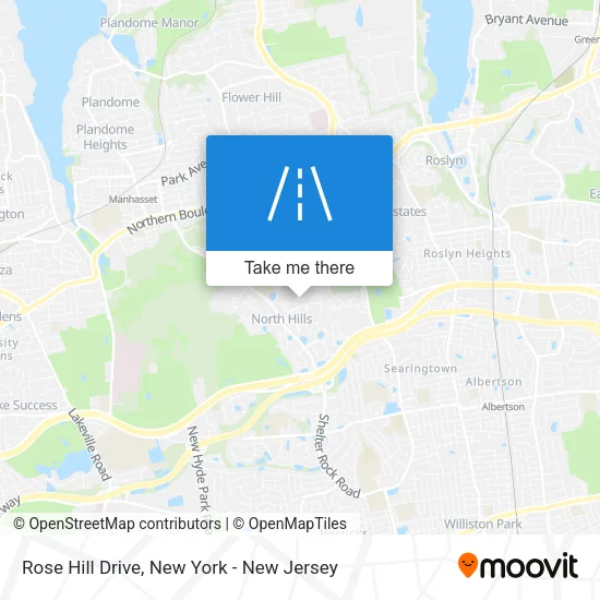 Rose Hill Drive map