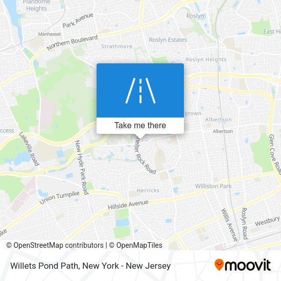 Mapa de Willets Pond Path