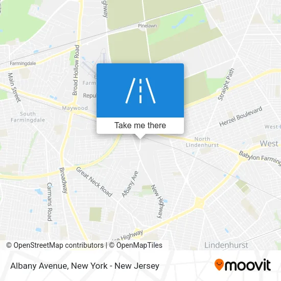 Albany Avenue map