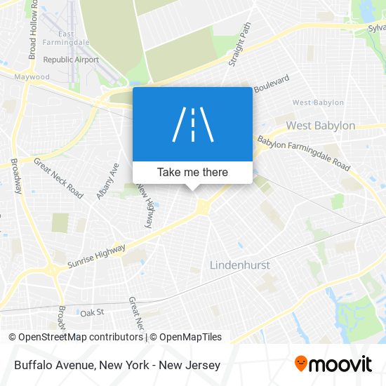 Mapa de Buffalo Avenue