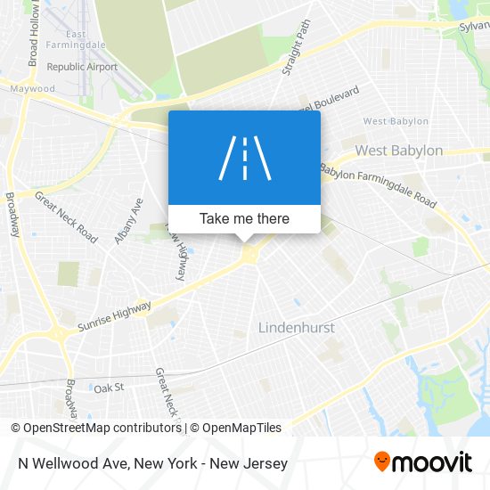 Mapa de N Wellwood Ave