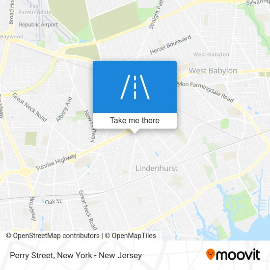 Perry Street map